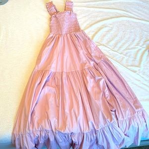 Abercrombie smocked bodice maxi dress, lavender, xsmall